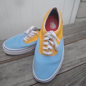 Vans Men's Shoes ERA CANVAS 'COLOR BLOCK Blue Pink and Orange 10.5
